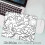 Fluid Mouse Pad Multiple Sizes Large Square Computer Office Game Table Mats Rubber Anti-slip Mousepads Small Decor Desk Pads 5