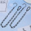 Adjustable Metal Hanging Chain S Hook for Heavy Ornaments Black Coated 2Sets 3