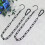 Adjustable Metal Hanging Chain S Hook for Heavy Ornaments Black Coated 2Sets 8