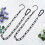 Adjustable Metal Hanging Chain S Hook for Heavy Ornaments Black Coated 2Sets 6