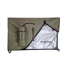 BUSHMEN THERMO Tarp 3x3 - isoleret campingpresenning UPF 50+ (19 løkker, 3.500 mm)