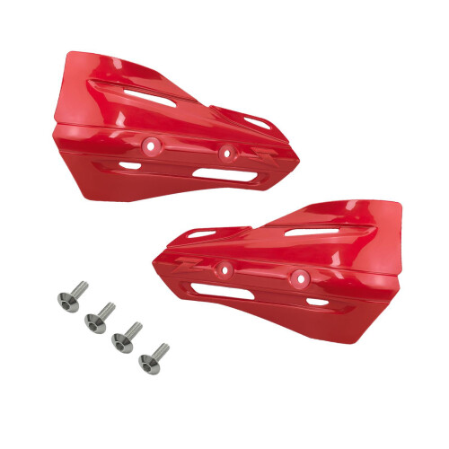 Motorcycle Hand Guards Universal Red Wind Deflectors 1