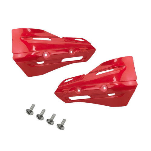 Motorcycle Hand Guards Universal Red Wind Deflectors 2