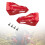 Motorcycle Hand Guards Universal Red Wind Deflectors 7