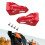 Motorcycle Hand Guards Universal Red Wind Deflectors 8