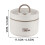 4-Tier Portable Insulated Stainless Steel Lunch Container Set, Microwave Safe, Stackable, for Work/Picnics/Camping (Blue) 2