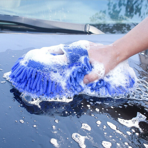 Auto Cleaning Sponge Car Wash Brush Pad Microfiber 1 Piece 2