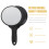Cute Handheld Mirror Large Black Vintage with Handle Decorative Portable Miss 2