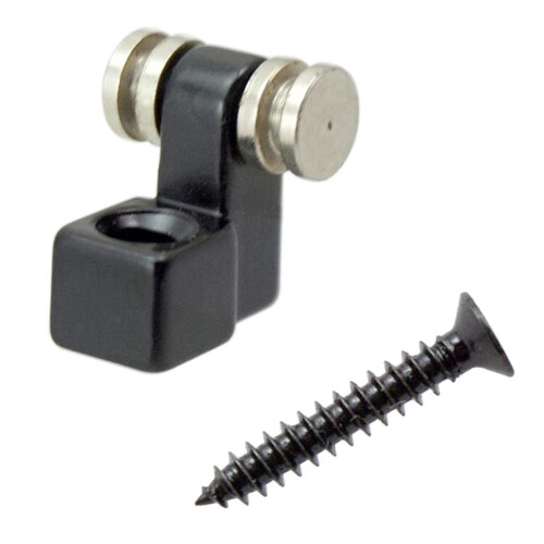 Guitar String Trees Retainers with Screws 5 Pack Black 2