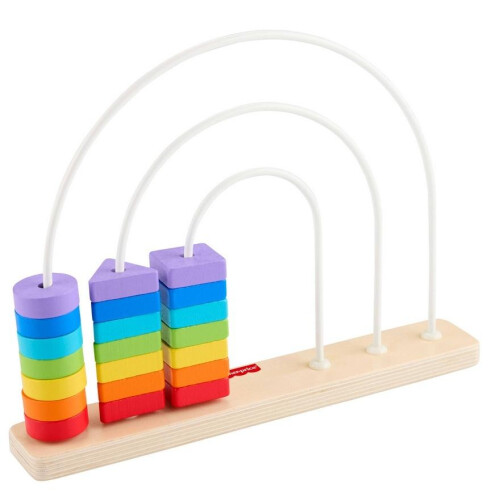 Fisher-Price regnbue træperler former