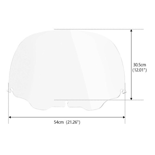 Clear Windshield Windscreen Street Trike Glide Front for Electra Glide 1996-2013 for 2006-2013 for Tri Glide 2012-2013 1