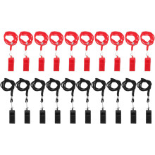 Lot de 20 sifflets de sport en plastique avec cordons, sifflets portatifs puissants