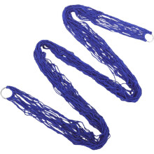 Hamac portable en corde de nylon bleue et filet, 95 x 31,5 cm, léger, pour le camping