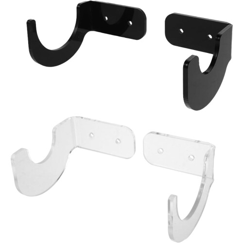 2 pares Baseball e Softball Bat Display Wall Mount Rack com suporte do clube de golfe