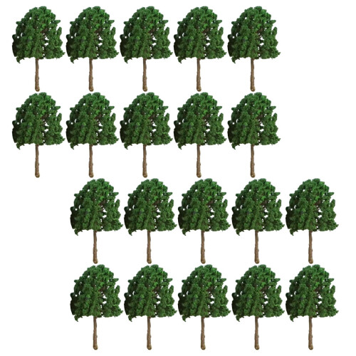Model Trees for Train Layouts Dark Green 20 pcs 2.95 inch 1