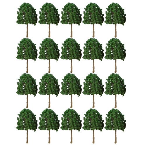 Model Trees for Train Layouts Dark Green 20 pcs 2.95 inch 2