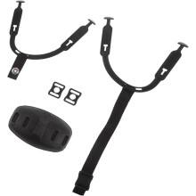 Ensemble de remplacement de jugulaire pour casques de hockey et de chantier – Jugulaire élastique réglable et amovible