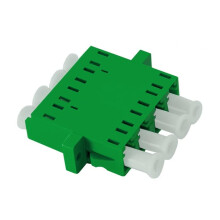 Qoltec LC/APC fiberoptisk adapter | Quad | Singlemode