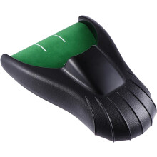 Automatische golfputter met balterugkeerfunctie, zwart, hulpmiddel voor buitengolfoefeningen.