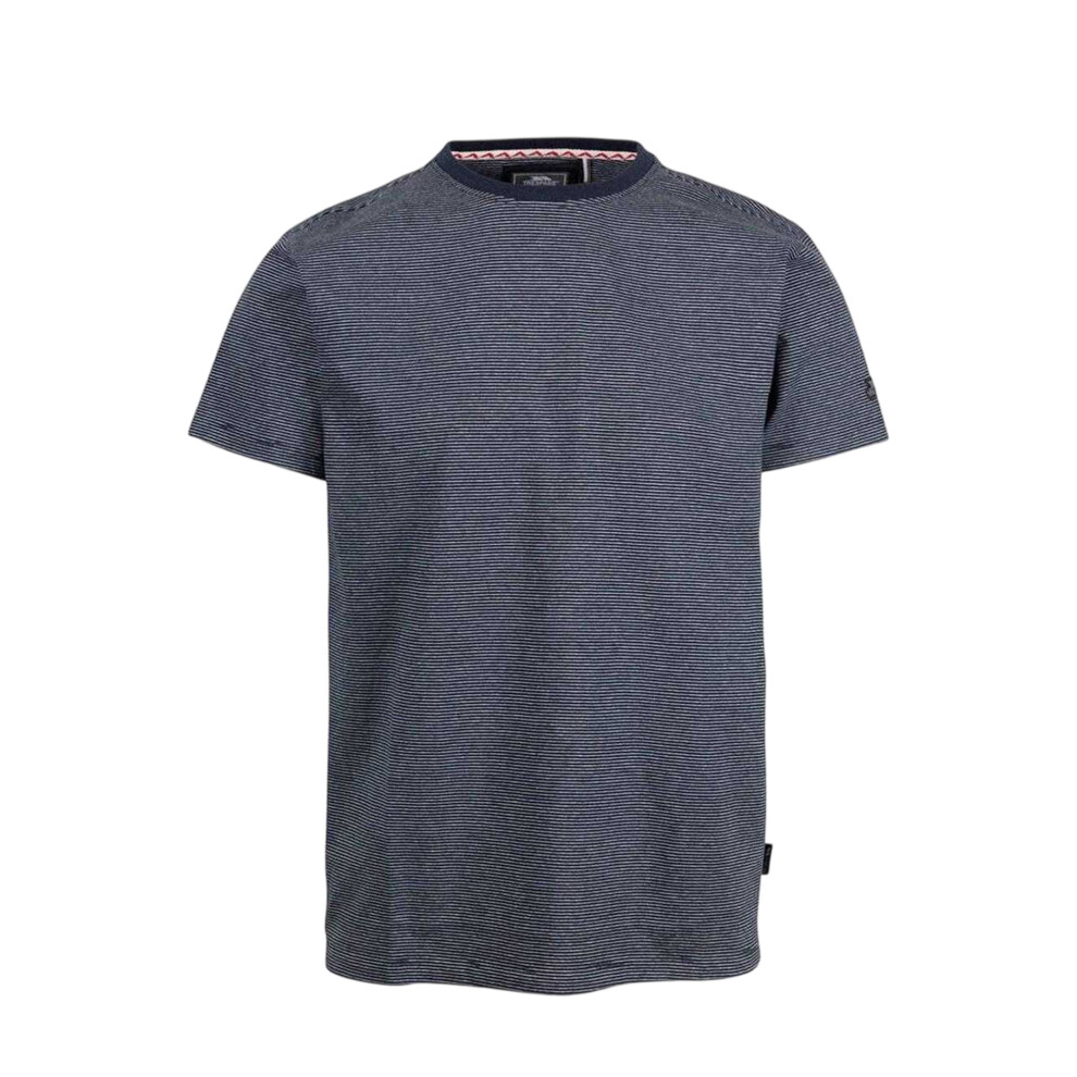 Trespass (L, Navy) Mens Striped Yarn Dyed Regular T-Shirt