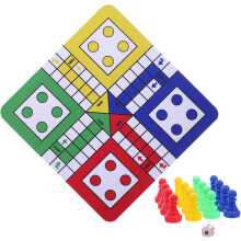 Tapete de juego de parchís, tapete de ajedrez volador, juego de mesa portátil para niños y niñas, mesa de juego plegable, juguetes de ajedrez