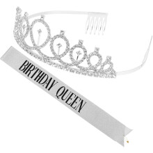 Acessórios de cabelo decorativos de cintura de ombro de aniversário 1set para o projeto de cor única da festa Foto Prop