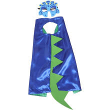 Cape et masque de dinosaure pour garçons et filles, idéal pour les déguisements de fête.