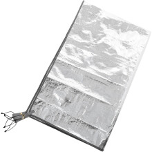 Tapis de sol de tente isolant en polyéthylène épais et feuille d'aluminium imperméable, 125 x 200 cm