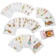 Spanisches Spielkartenset und mexikanisches Familienkartenspiel, rote Farbe, 1 Deck, geeignet für Partys und Brettspiele