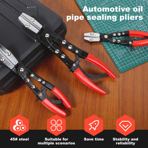 Steel Hose Pinch Off Pliers Set Auto Locking 3 Pcs 2