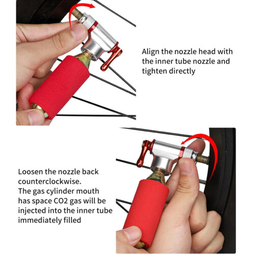 Mini Bike Pump Set Portable High-Pressure Handheld 3 Pcs 2