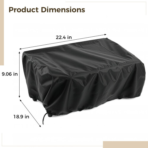 Turntable Dust Cover Oxford Fabric Universal Fit Elastic 2