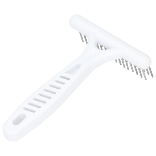 Tebru Pet Grooming Rake Double Row Deshedding Comb 1