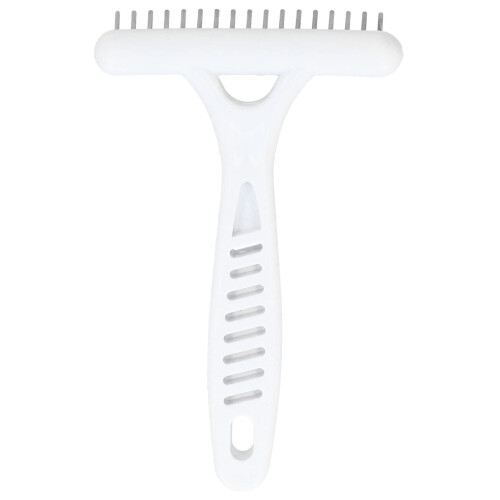 Tebru Pet Grooming Rake Double Row Deshedding Comb 2