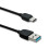 Qoltec Ultrahurtigt dataoverførselskabel USB type C | USB 2.0 A | 1,2 m 1