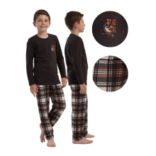 Poikien pyjama Vienetta 134 9/10 pitkähihainen pitkälahkeinen housut, eristetty