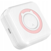 Mini C15 Bluetooth-lämpötulostin kannettava 200 DPI vaaleanpunainen