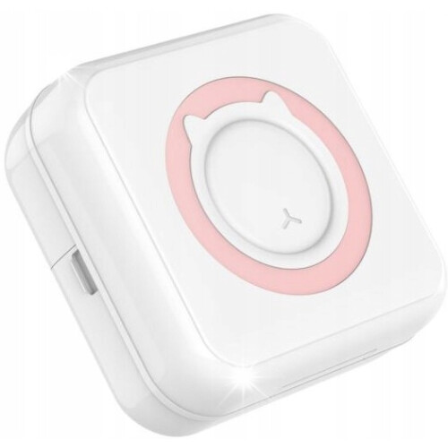 Mini C15 Bluetooth termisk printer bærbar 200 DPI lyserød