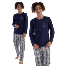 Drengepyjamas i bomuld fra Vienetta 134 9/10 år som gave til et barn