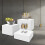 Acrylic Food Display Risers White 3 pcs 5