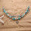 Vintage Starfish Anklet Turquoise Turtle Multi-Layer 4