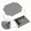 2PCS Foldable Storage Box And Draining Mat For Home Use In Grey Color 3