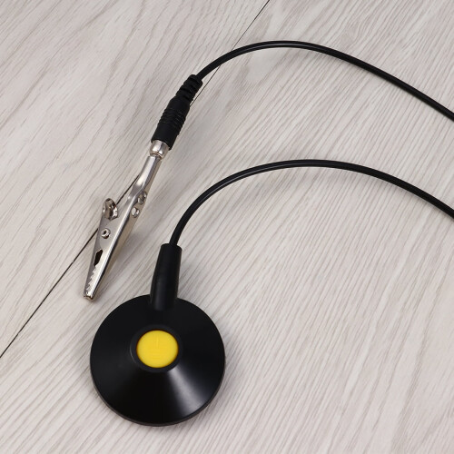 Black ESD Ground Cable with PU/PVC Anti-Static Wire and 1