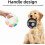 TPR Dog Soccer Ball Durable Interactive Toy with Handles 2