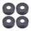 Shower Head Decorative Cover Black 4 pcs 5