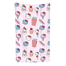 Hello Kitty flannel blanket soft lightweight 30x50 in