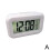 (White) Digital Display Alarm Clock Battery Powered Snooze Night Light Desig 1
