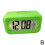 (Green) Digital Display Alarm Clock Battery Powered Snooze Night Light Desig 1