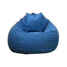 (90 * 110cm, Blue) New Extra Large Bean Bag Chairs Couch Sofa Cover Indoor Lazy Lounger For Adults Kids Price