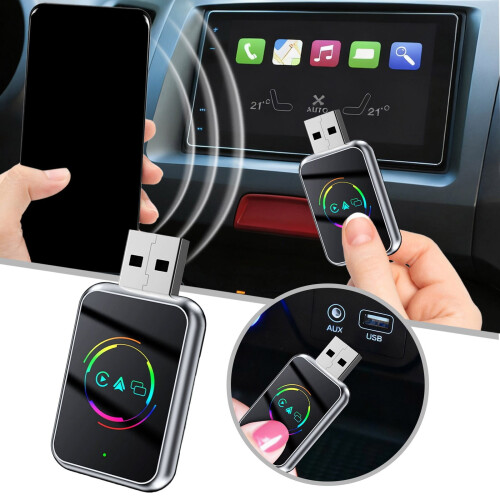 Ασύρματος προσαρμογέας CarPlay Live Grade για ασφαλέστερη οδήγηση για εργοστασιακά 1